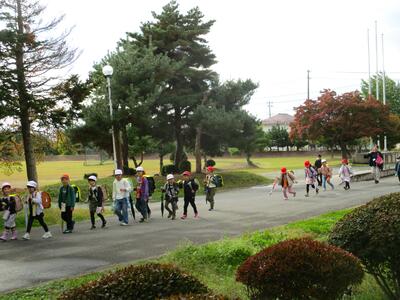 小学生が避難訓練で来ました！