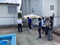 プールで確認